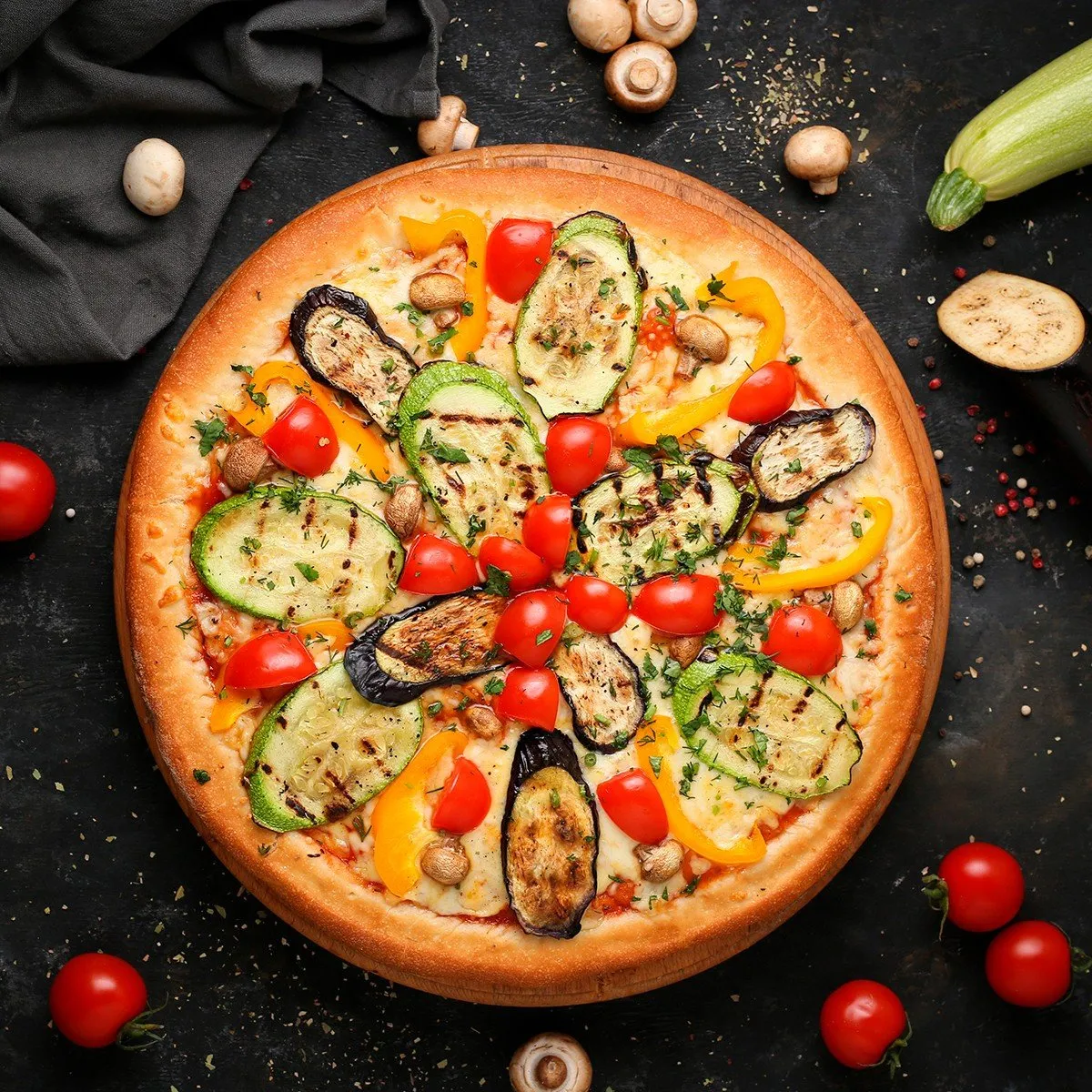 grilled-vegetables-pizza