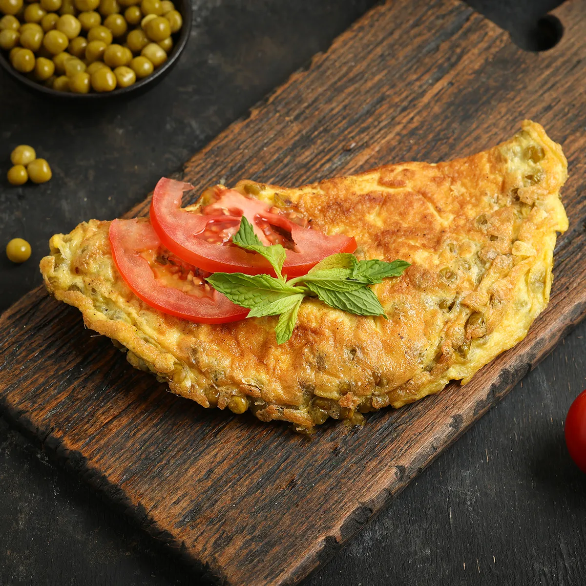 omelette-with-peas