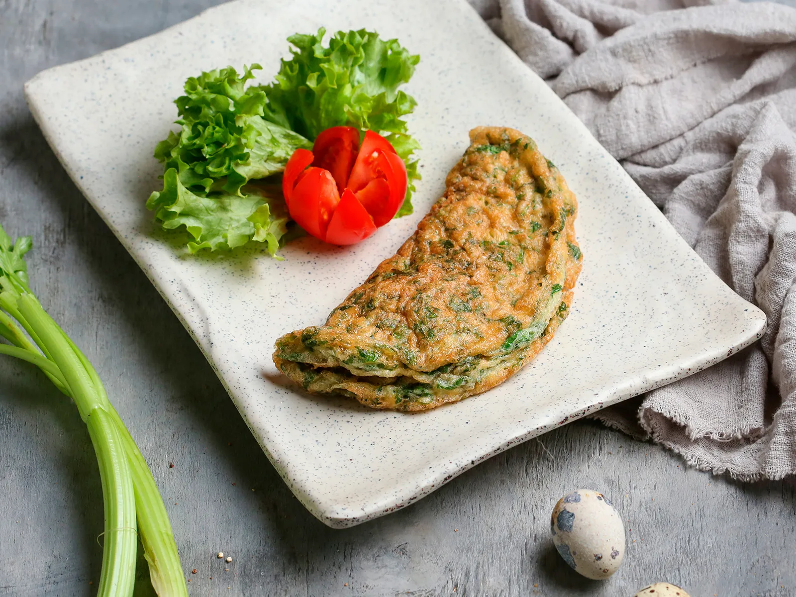 Celery-omelette