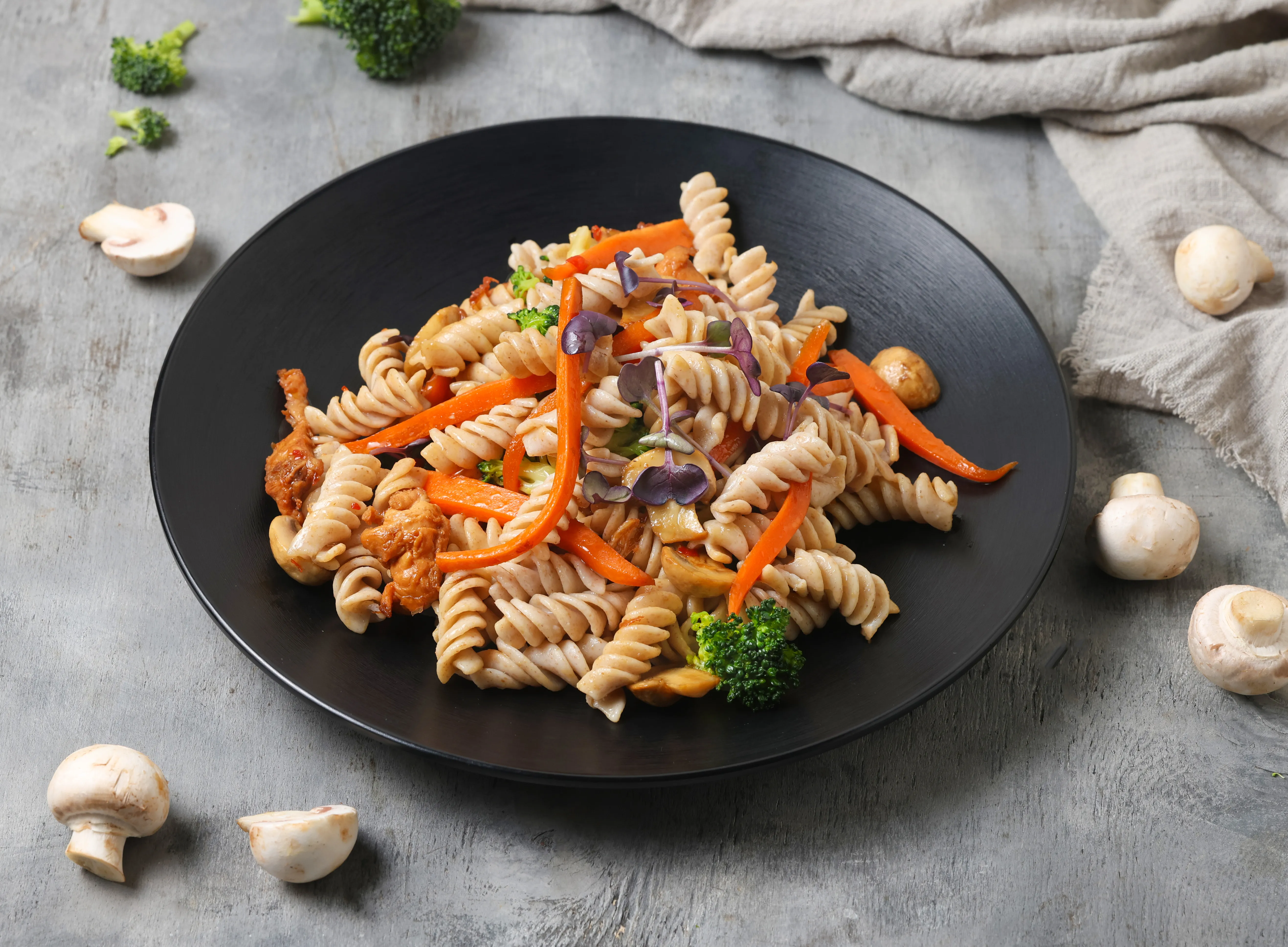 buckwheat-noodles-chicken