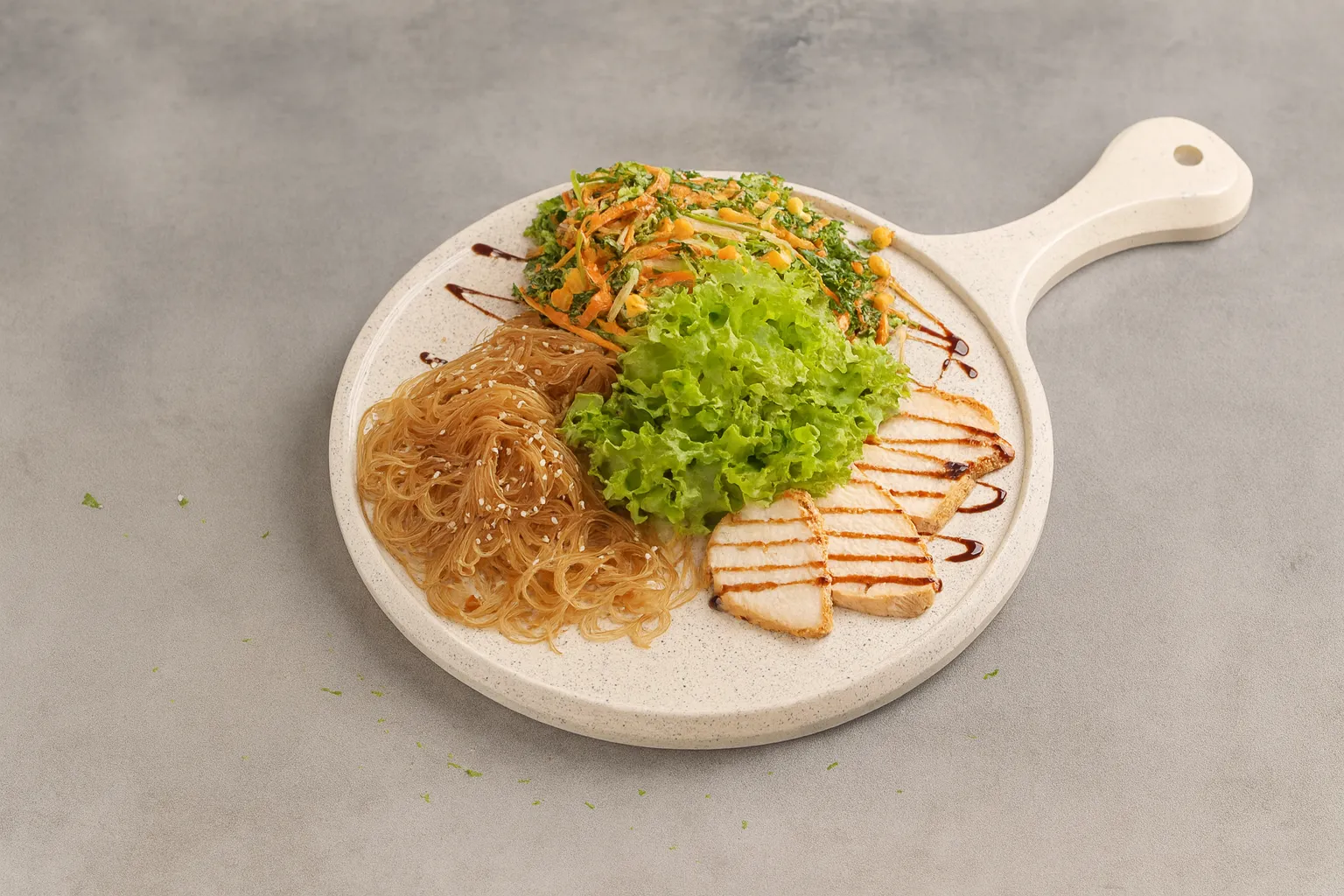 funchoza - salad -with chicken