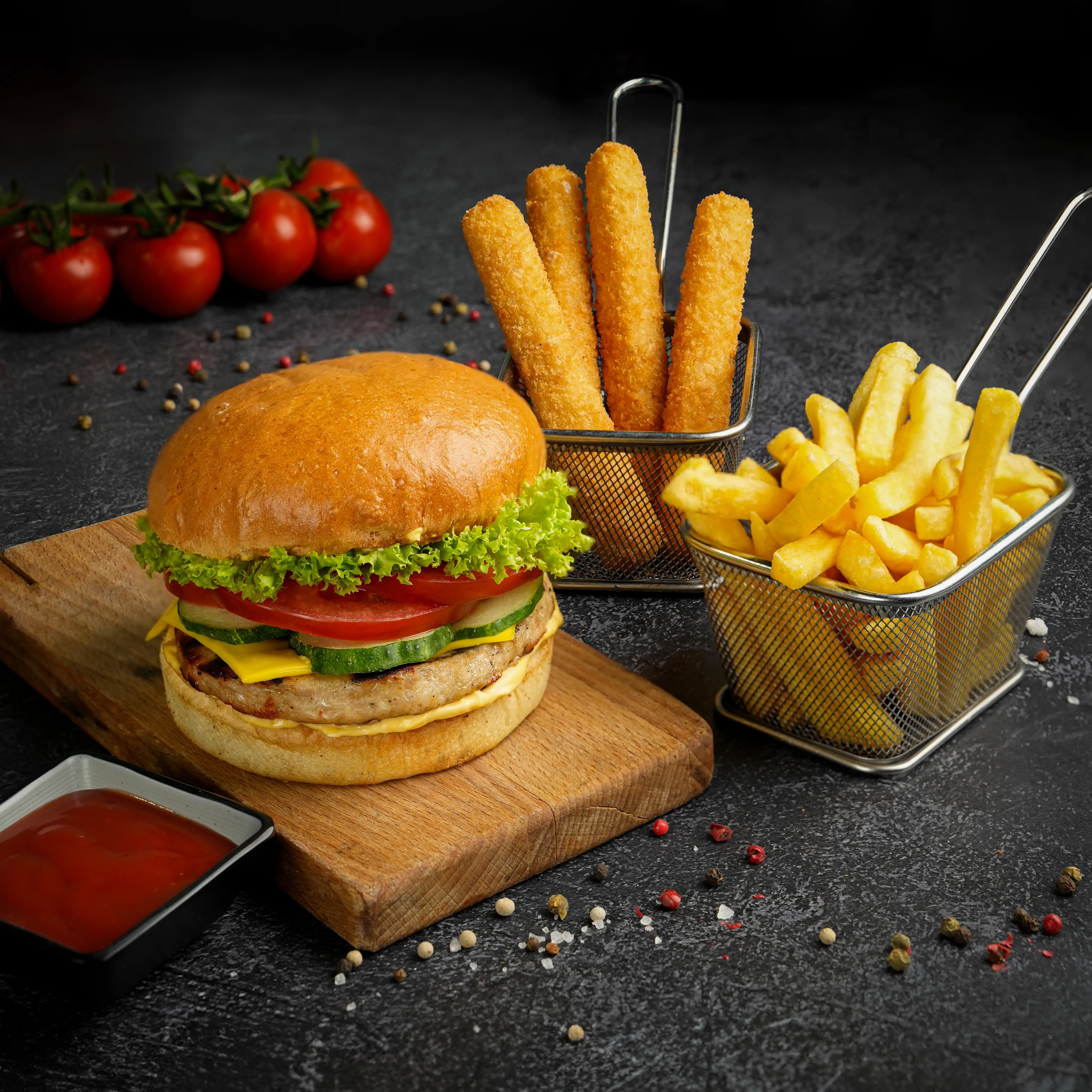 Chicken-Cheeseburger-Combo