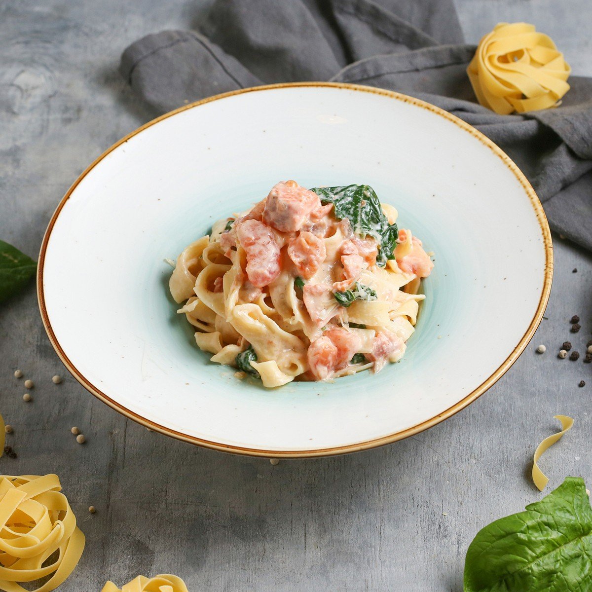 smoked-trout-spinach-pasta